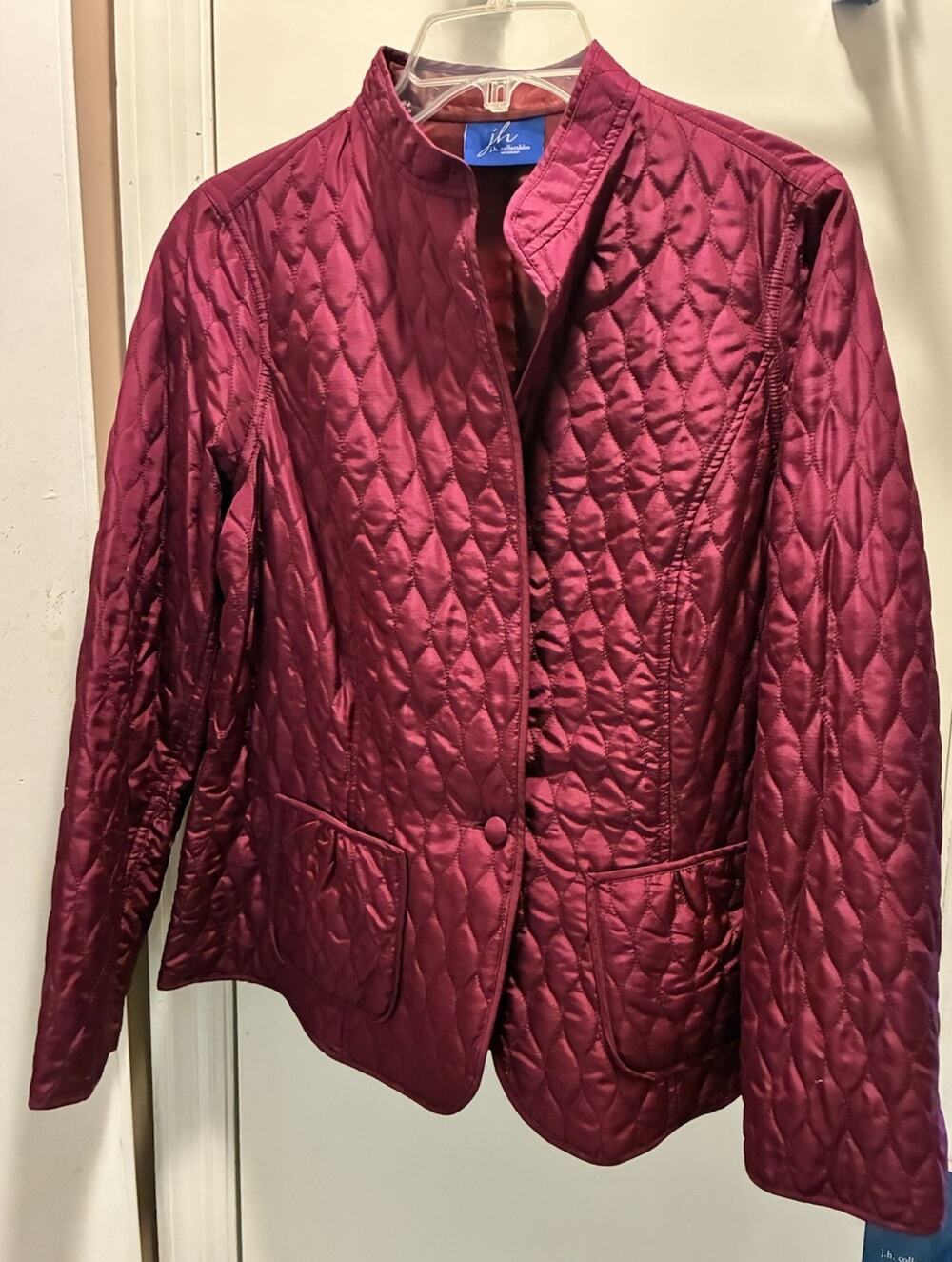 JH Collectibles Women's 1xl Plum Colored Jacket NWT